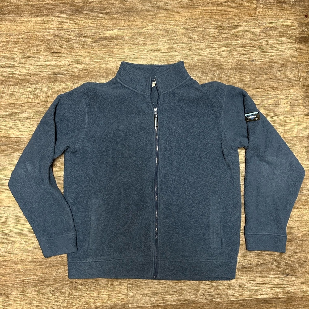 Orvis Dark Blue Full-Zip Fleece Jacket